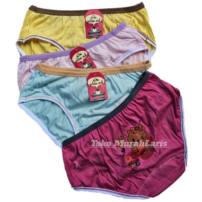 Cd Anak Golden Nick Lusinan 054 Rainbow Warna Terang | Celana AnakCewek GN Bahan Katun Murah