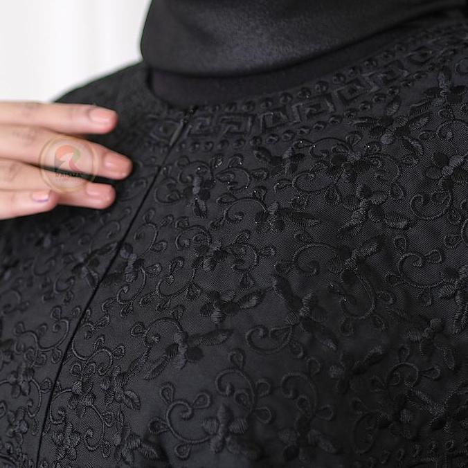 Gamis Putih Bordir Bahan Katun Twil / Baju Gamis Putih Putih Cantik