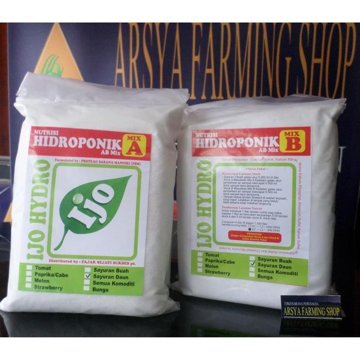 Ijo Nutrisi Ab Mix 1700 Gr Type Sayuran Daun / Perlengkapan Hidroponik