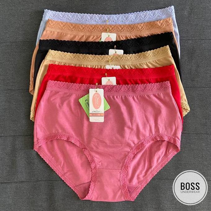 Promo [6PCS] Celana Dalam Yadaili Renda 613 ORIGINAL | CD Perempuan Katun | CD Yadaili Polos Katun D