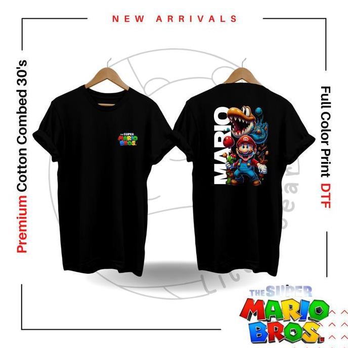 BAJU MARIO BROSS CARTOON,KAOS MARIO BROSS TYPE 19