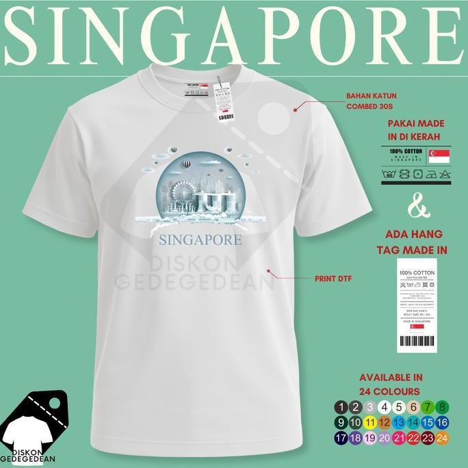 Kaos Oleh Oleh Singapore Singapura  Baju Oleh-oleh Singapore Type 3