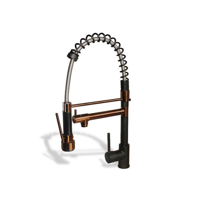 Promo Vnt Kran Cuci Piring Black Rose Gold Flexible Keran Air Dapur Restoran