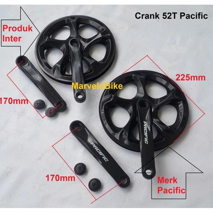 Promo Crank Pacific 52T Single Speed COD