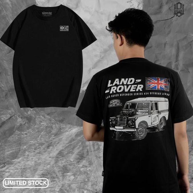 KAOS DISTRO MOBIL OFFROAD LIMITED EDITION PRIA MOTIF LAND ROVER - T-SHIRT GAMBAR OTOMOTIF LAND ROVER
