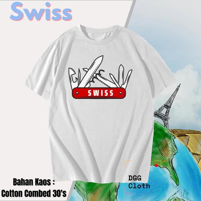 KAOS SOUVENIR NEGARA SWISS BANYAK MODEL, BAJU OLEH-OLEH SWISS-7
