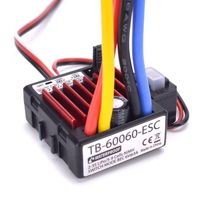 Esc Brushed Turbo Racing Tb-60060 Waterproof 60A / 360A Vs Hw 1060 Kode 910