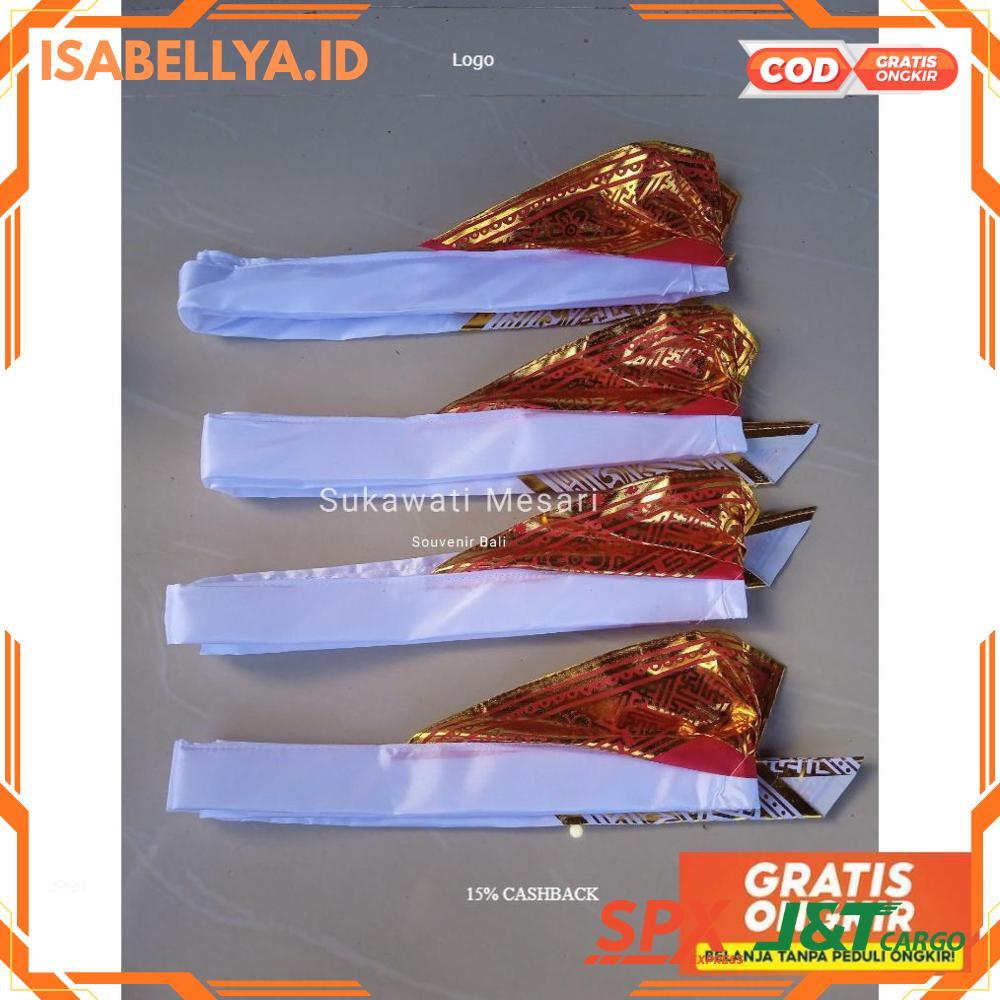 Udeng Ikat Lembaran Merah Putih HUT RI Kemerdekaan Karnaval Souvenir Bali Unik - 2025 COD Termurah T