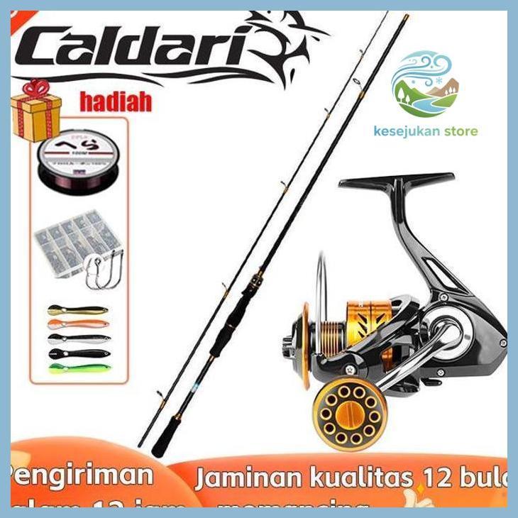 (PANCING) CALDARI SET PANCING SPINNING LENGKAP - JORAN KARBON ML POWER + REEL CUMI-CUMI 80KG, ALAT P