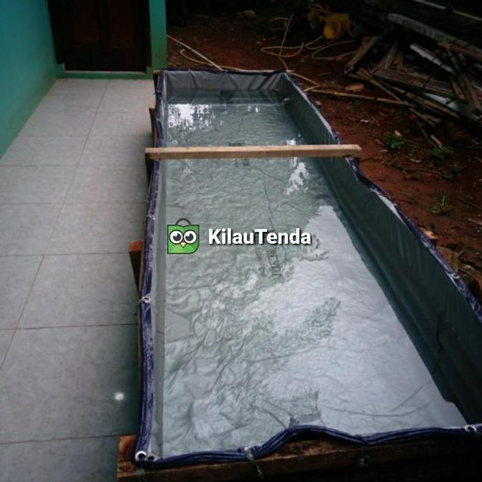 Terpal Kolam Ikan 3x1x0,5m | Kolam Terpal 3x1x0,5 Terpal A5 Korea Promo