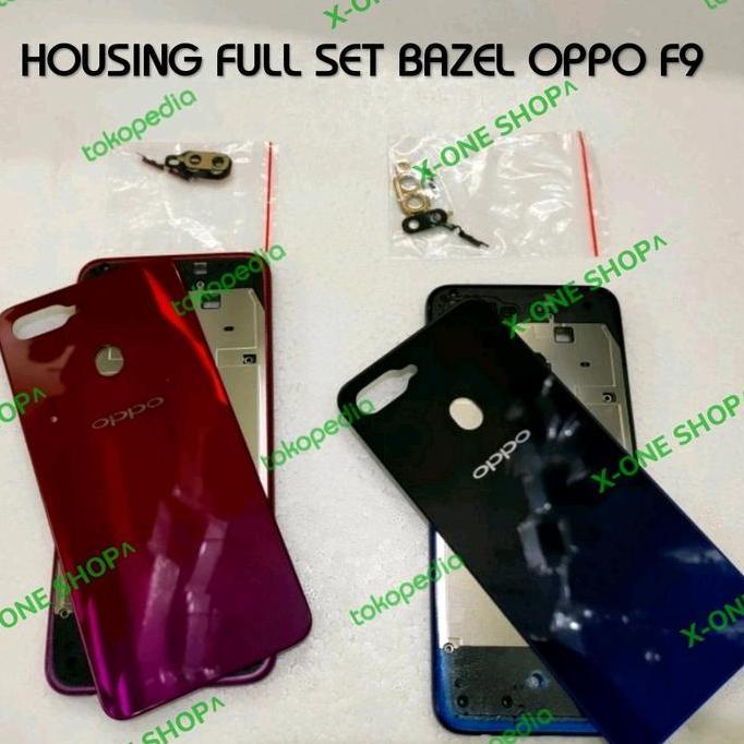 Backdoor full set bazel kesing tutup belakang OPPO F9 F9 pro Original Promo