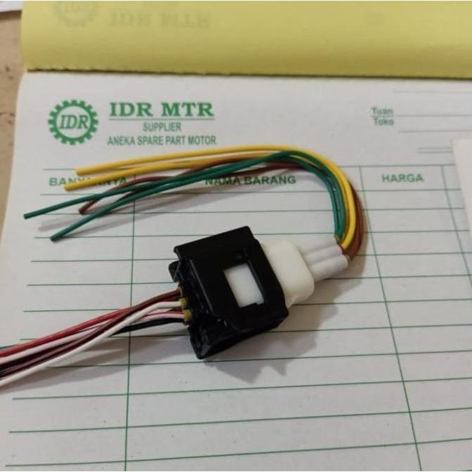 Promo soket socket konektor water proof pin 6 kabel anti air universal motor Diskon