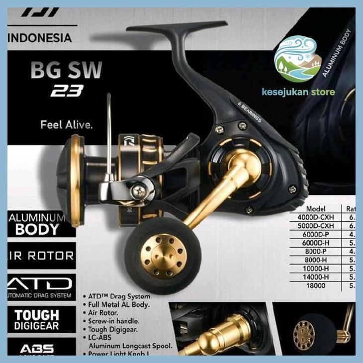 (PANCING) REEL DAIWA BG SW 2023  4000 5000 6000 8000 BERGARANSI SIAP KIRIM