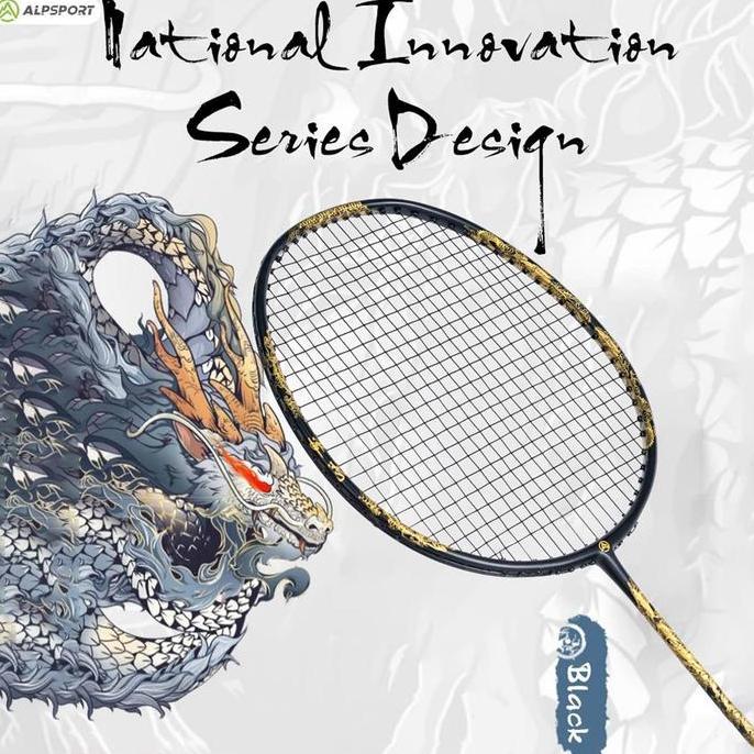 ALPSPORTS Raket Bulutangkis ALP SL 4U Max 28lbs (Standar 21Lbs)Serat Fiberglass Seimbang Cocok Pemul