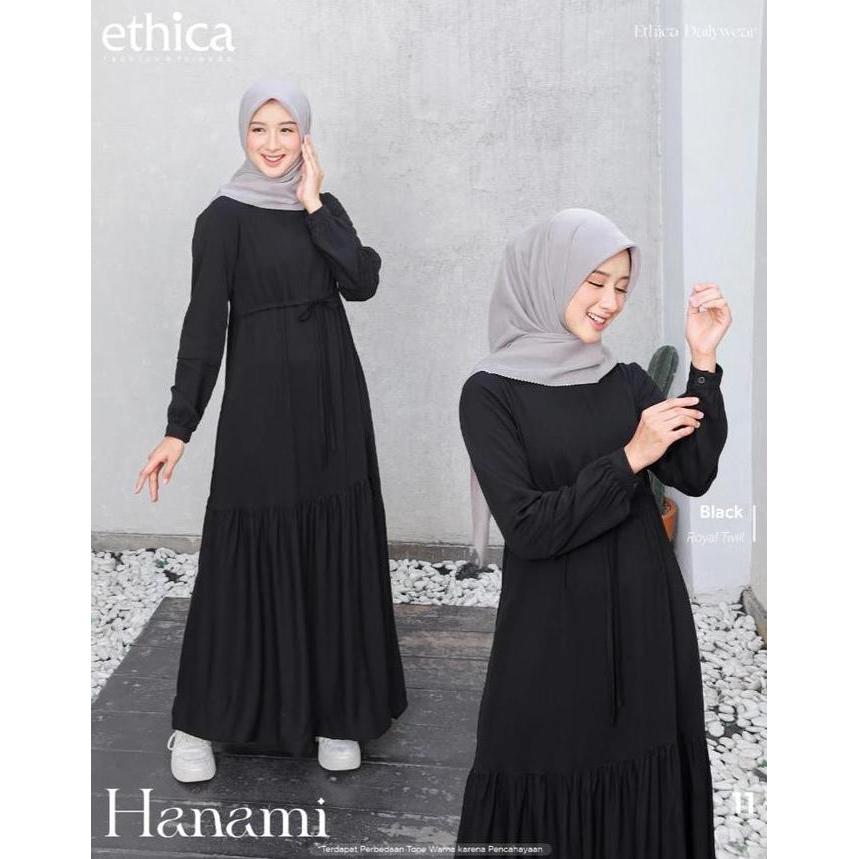 Ethica Hanami 11 Gamis Premium Bahan : Rayon Twill