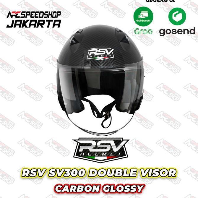 RSV SV300 CARBON GLOSSY DOUBLE VISOR