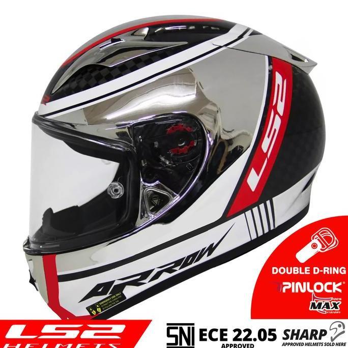 Helm LS2 FF323 Arrow C Evo Indy Carbon Chrome