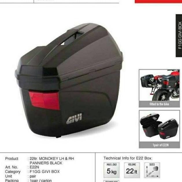 Side box Givi e22 murah