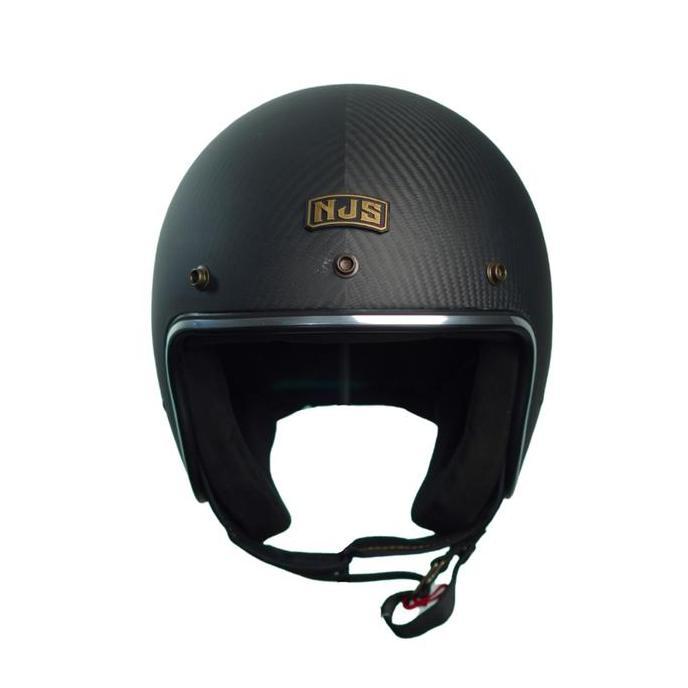 NJS NR80s Carbon Twill Gloss/Doff - Helm Retro