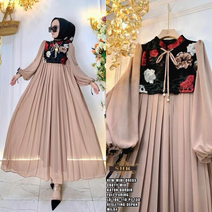 SHR MIDI KOTAK KATUN BORDIR