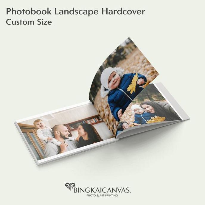 Photobook Album Foto Custom 40 Halaman Hardcover Landscape