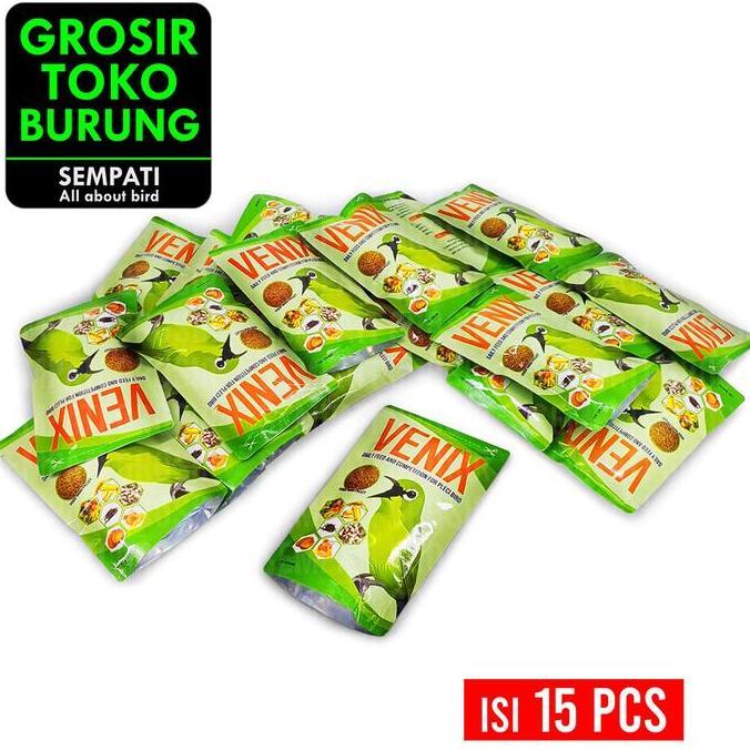 SEMPATI GROSIR Venix Pur Pakan Pleci Booster High Protein Dosis Full Ngebren Isi 15 Pcs Voer Makanan