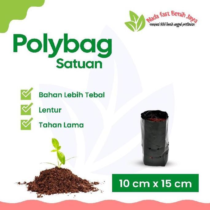 10 Lembar polybag kecil Cocok untuk semai benih tanaman Murah
