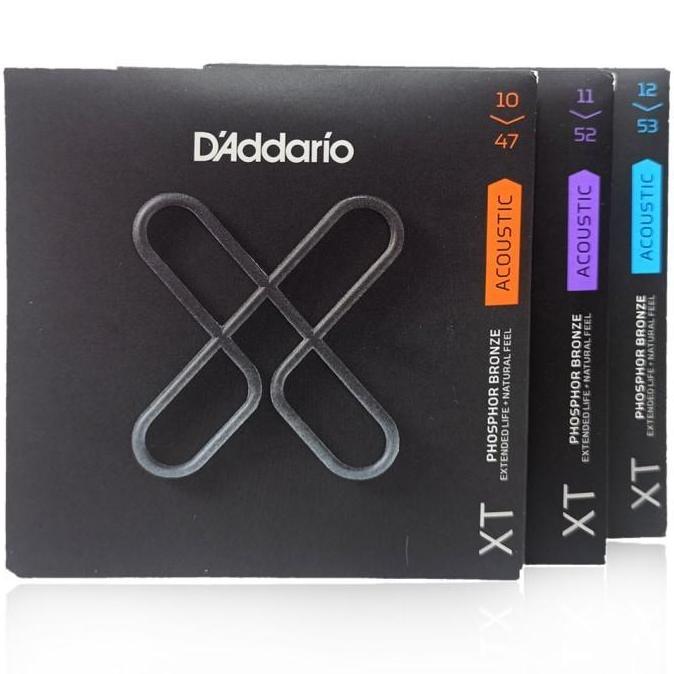 D'Addario XTAPB XT Acoustic Phosphor Bronze Senar Gitar Akustik String 10 11 12 - 12-53 senar  gitar