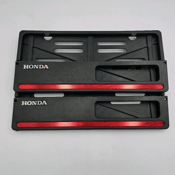 Termurah Dudukan Plat Nomor Motor List Nyala Plus Stiker Hologram Honda Variasi Cover Plat Nomor Uni