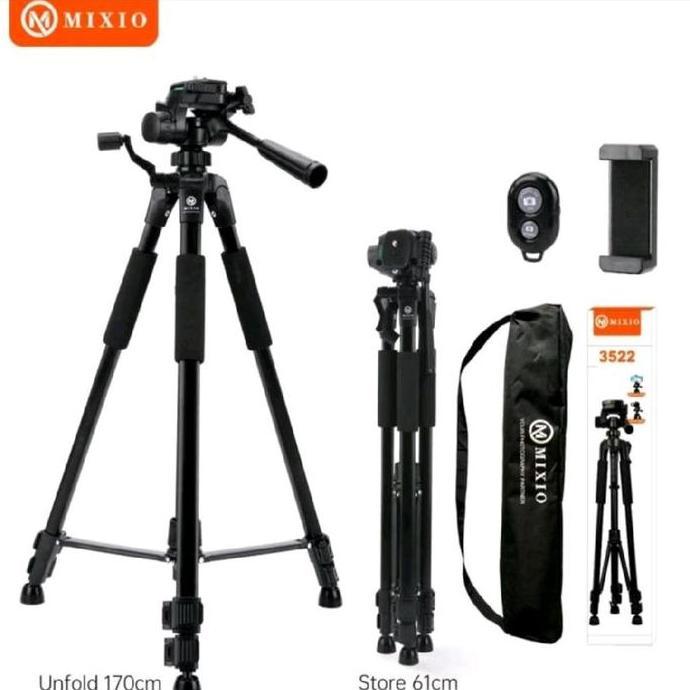 MIXIO 3522 170CM PRENIUM Tripod+Bluetooth Remote+BAG Profesional