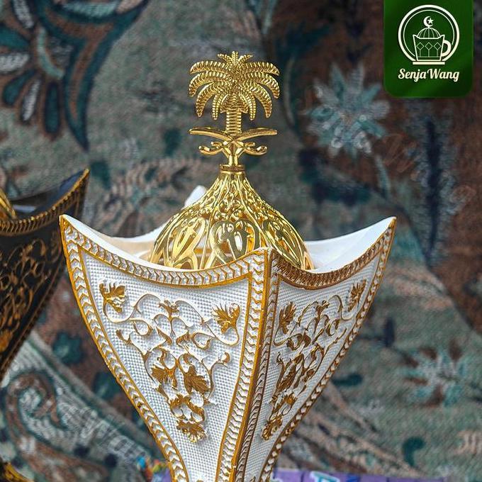 Tempat Bakar Dupa Bulat Arab Antik Resin Mewah Dupa Bakar Arab Dupa Bakar Kotak Mewah Bentuk Cawan