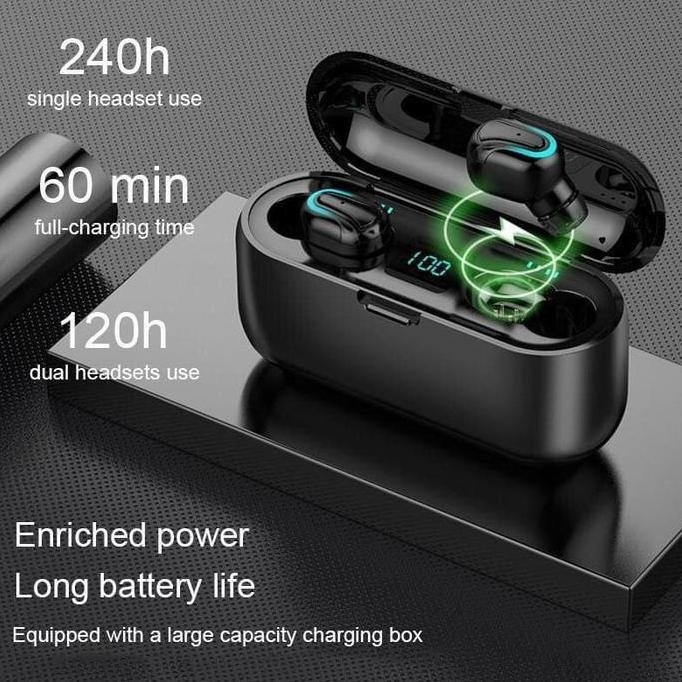 Tws Hbq Q32 Earphones Bluetooth 5.0+Edr Bass Stereo Ipx5 Anti Air