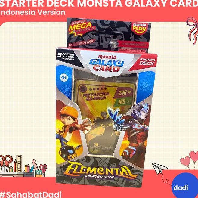 Dadi Boboiboy Galaxy Card Starter De Elemental Indonesia Version Mainancard Game