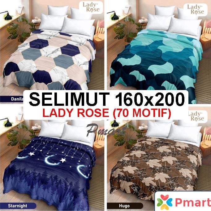 SELIMUT LADY ROSE 160x200 / LADY ROSE SELIMUT / BLANKET LADY ROSE