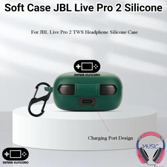 Soft Case Jbl Live Pro 2 Silicone Silicon Tws Bumper Casing Pelindung