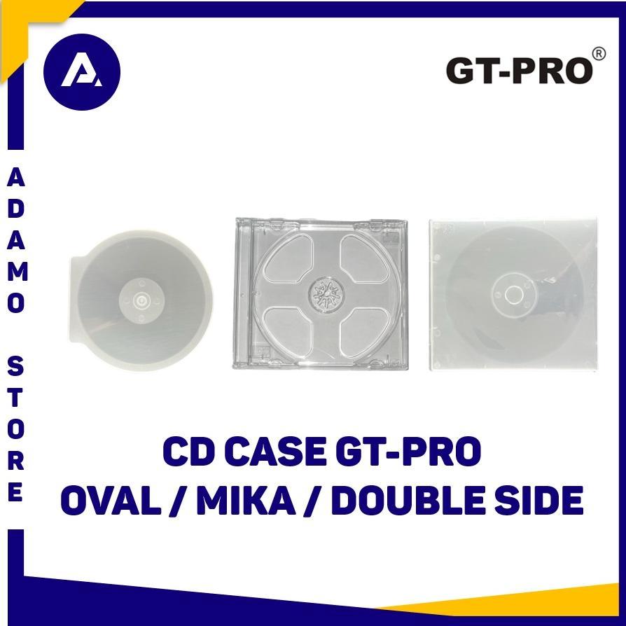 Tempat Kotak CD DVD Case Casing Oval / Mika / Plastik Double Side GT-Pro