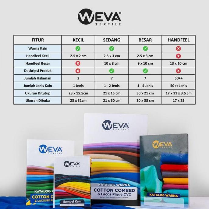 BUKU KATALOG BAHAN KAIN COTTON COMBED PREMIUM LEBIH BESAR DAN LENGKAP KODE 1261