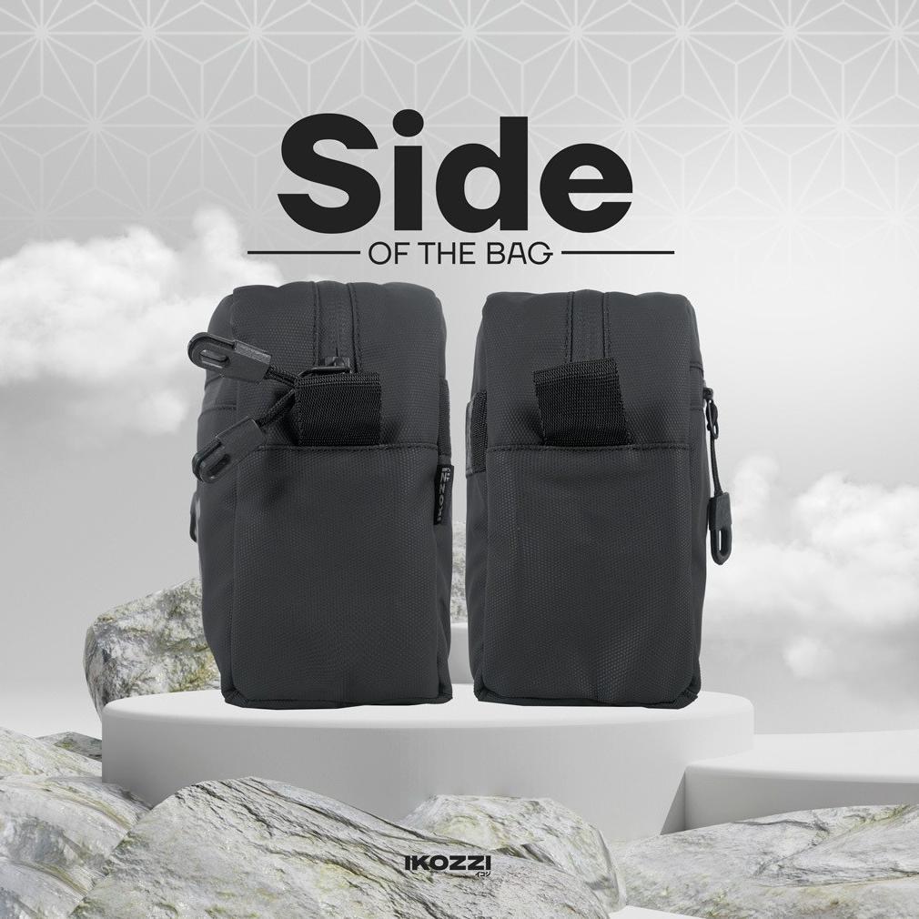 termurah ikozzi tas pria comfy handbag pria pouch bag cowok tas selempang & genggam clutch bag hitam