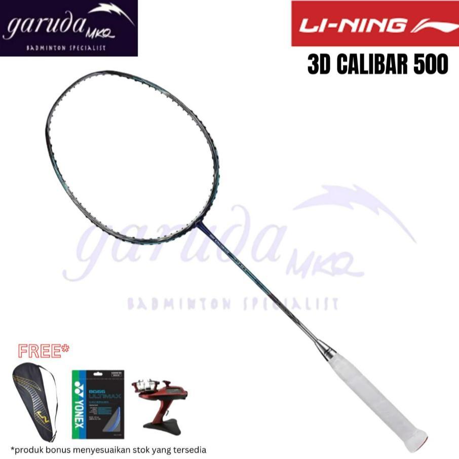 Raket Badminton Lining 3D Calibar 500 / Raket Li-ning Calibar 500 / Li-ning 3D calibar