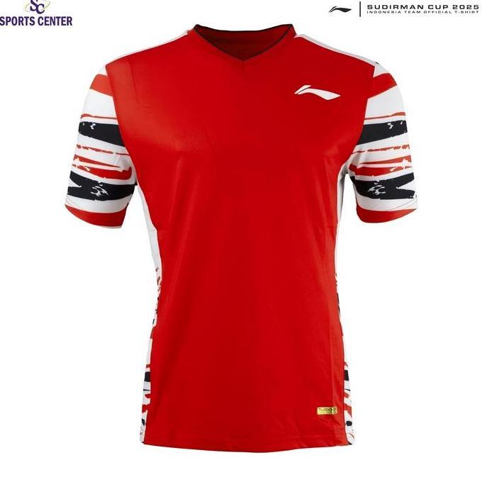 ORIGINAL New Kaos / Jersey Badminton Lining Player Series Sudirman Cup ATSUB29-2 / ATSUB29 Red READY