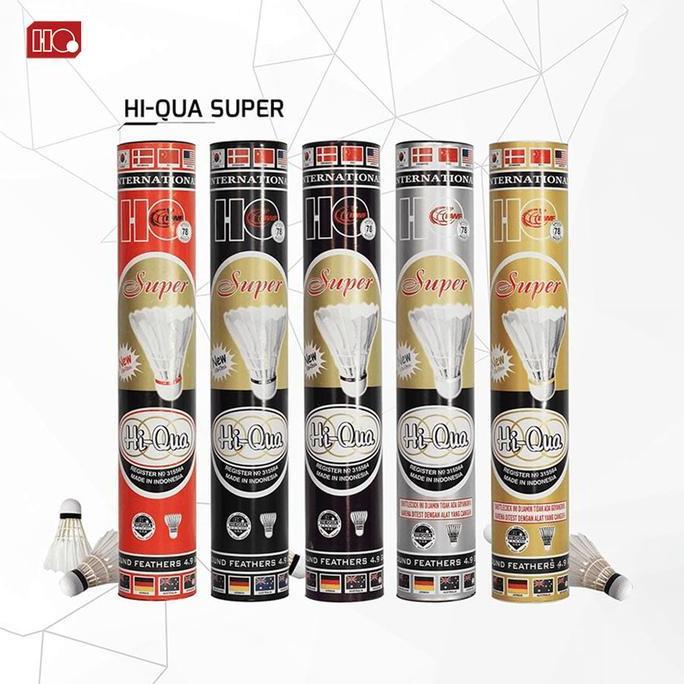 TERMURAH Hi-Qua Shuttlecock Super Badminton Bulutangkis Gold BWF Approved READY STOCK