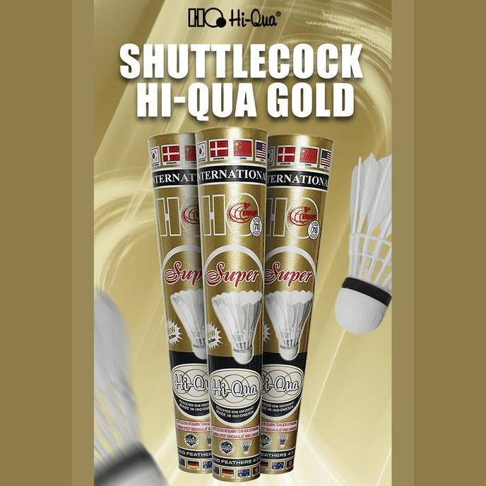 ORIGINAL [1 pack] Hi-Qua Shuttlecock kok Badminton Gold Medium BWF Series READY STOCK