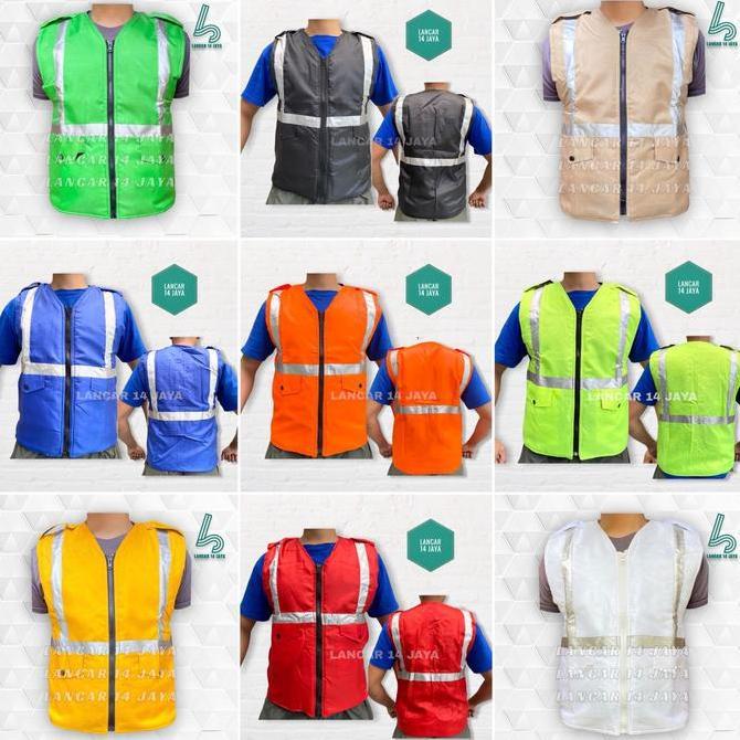 PROMO!! Rompi Parasit / Parasut - Rompi Safety - Rompi Proyek - Ojek - Rompi Parkir- Rompi Serbaguna