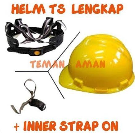 PROMO HELM SAFETY PROYEK TS LENGKAP + INNER STRAPON +TALI DAGU KOMPLIT MURAH
