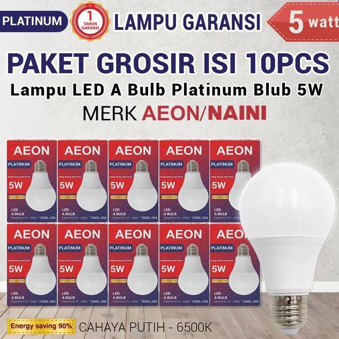 Nenda_Sers - Cod Paket Usaha Grosir 10Pcs Bergaransi Lampu Led Bohlam Platinum Blub 5W 7W 9W 12W 18W
