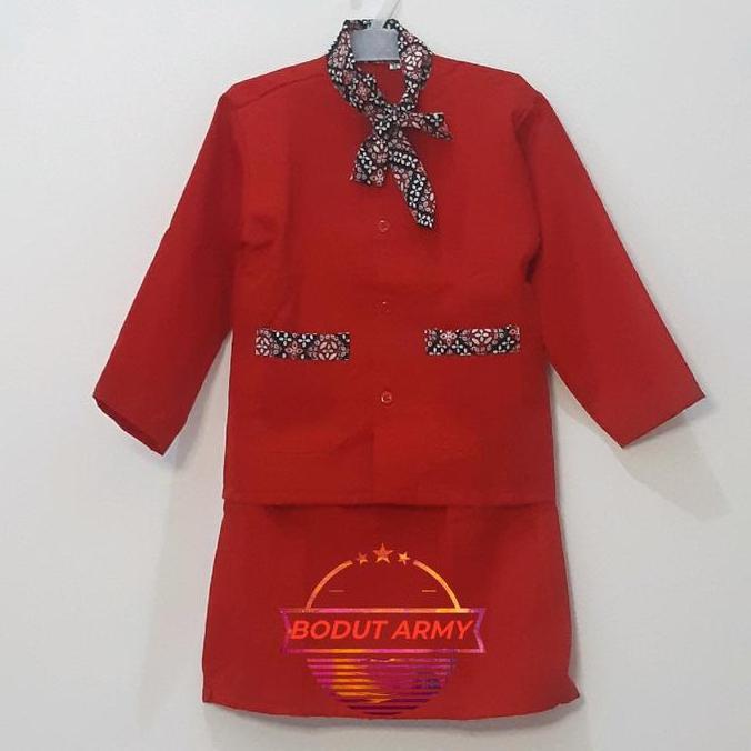 SERAGAM KOSTUM PROFESI PRAMUGARI ANAK PEREMPUAN