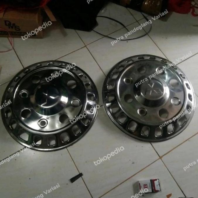Dop Roda Mobil Universal Truk Fuso Ring 20 Depan Lubang 8 2 Pcs Bahan Stenlis Premium