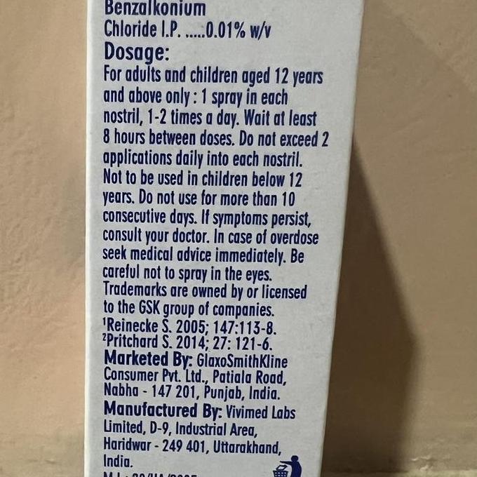 Legancity55 - Otrivin Nasal Spray Original 1Ml Obat Hidung Mampet Pilek