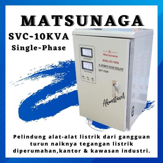 BEBAS ONGKIR - Stavolt Matsunaga SVC-10KVA - Stabilizer Listrik Matsunaga 10000 watt