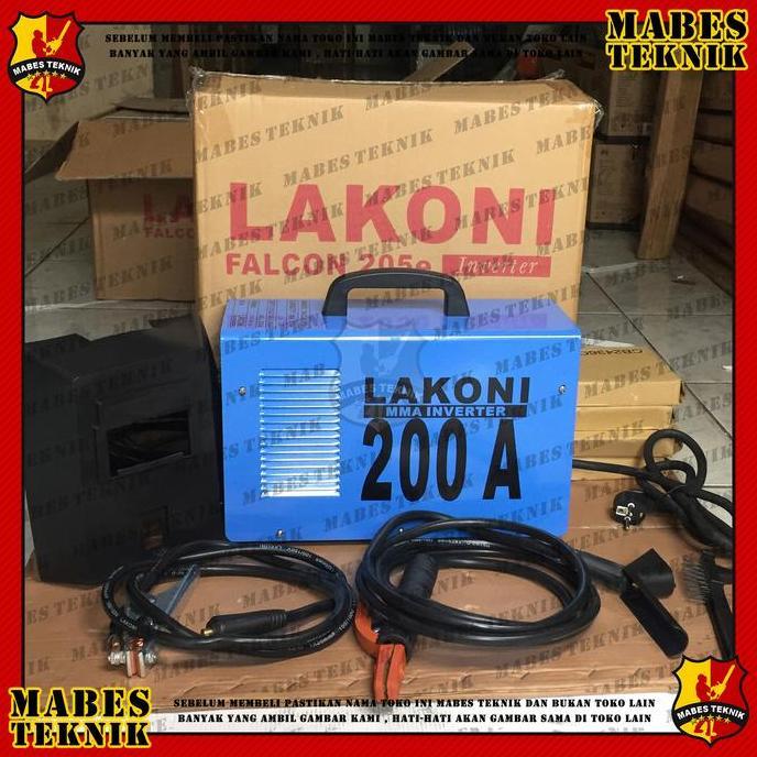 HARGA DISC - MESIN LAS LISTRIK LAKONI FALCON 205 E / 205E - TRAFO LAS 1300WATT 200A